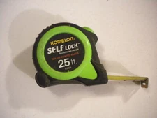 Komelon SL2825 Self Lock 25-Foot Blade Power Return Tape Measure 