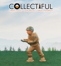 BARCLAY VINTAGE LEAD FIGURE - SOLDIER FLAME THROWER - POD B262 191 1420