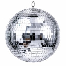 Mirror Disco Ball 8-Inch Silver Hanging Party Decoration Fun Cool Design