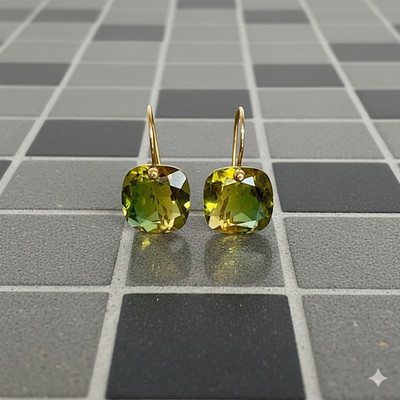 Cushion Ametrine Earrings 925 Sterling Silver Multi Dangle Earring ChristmasGift