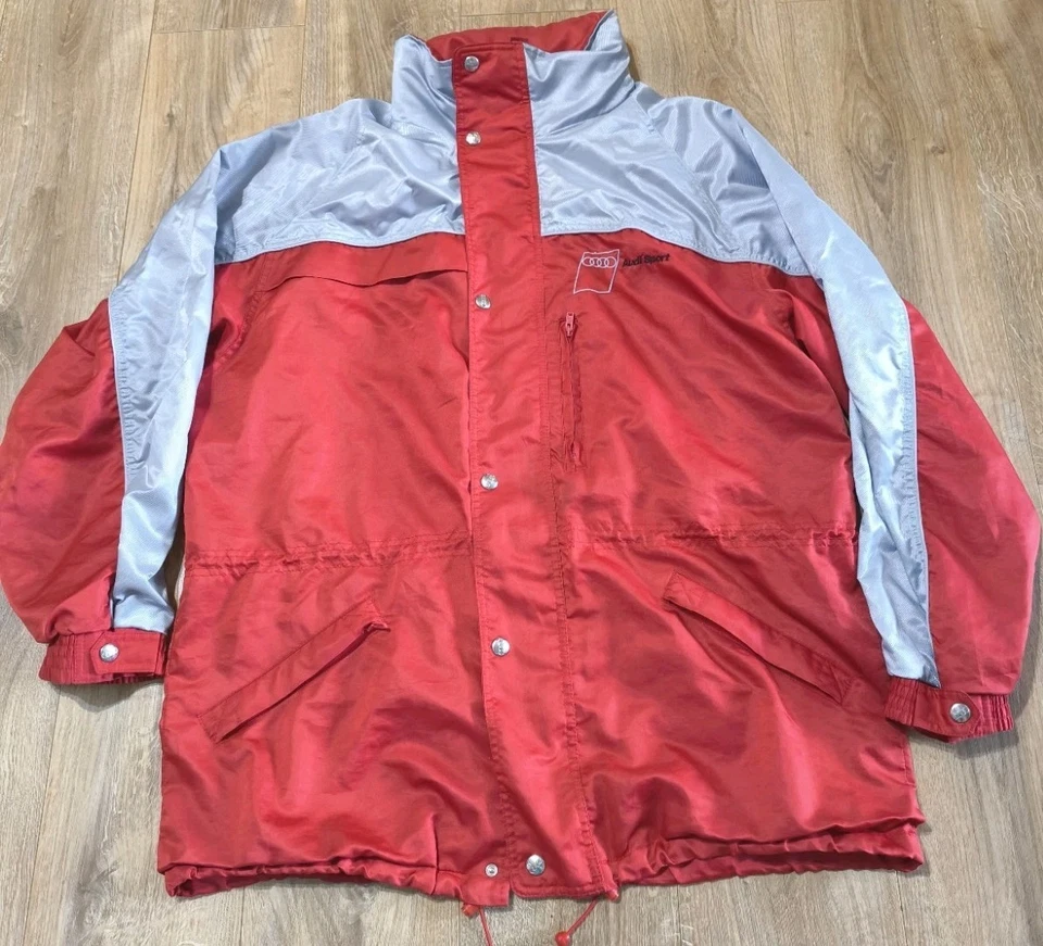Vintage Mens Jacket Audi Sport Size XL Color Multicolor Red  - Image 2 of 4