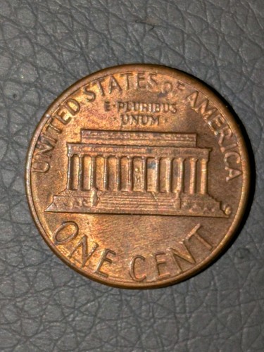 1985 1c Memorial Cent Red Toned Misaligned Die Error Struck Through Grease - Picture 7 of 12