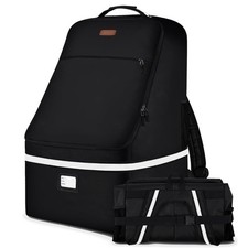 Car Seat Travel Bag,Padded Car Seats Backpack with Steel Cable Handle and Ref...
