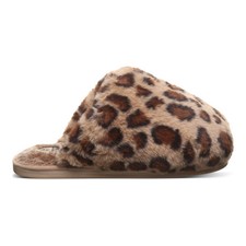 Bearpaw Silkie Women's Plush Faux Fur Slippers Leopard - 10 Medium