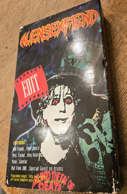 ALIEN SEX FIEND EDIT VHS TAPE CLEOPATRA VINTAGE 1994 NIK MRS YAXI RAT FINK DRUMS