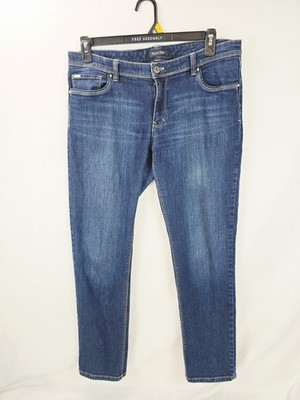 White House Black Market Women's 12R Slim Leg Stretch 5-Pocket Pants Blue 