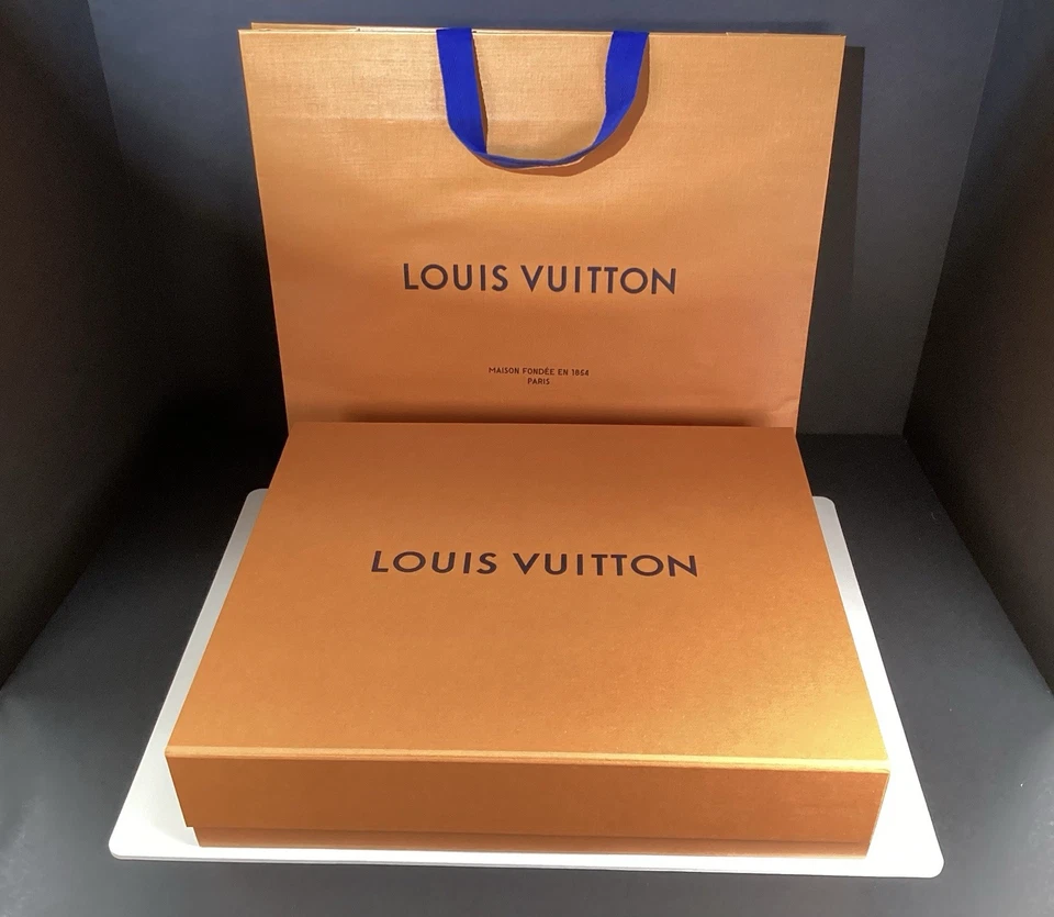 Hombre Louis Vuitton Paris Damier 100% Lana Negro Gris Cuadros Bufanda Italia Foto 3 de 4