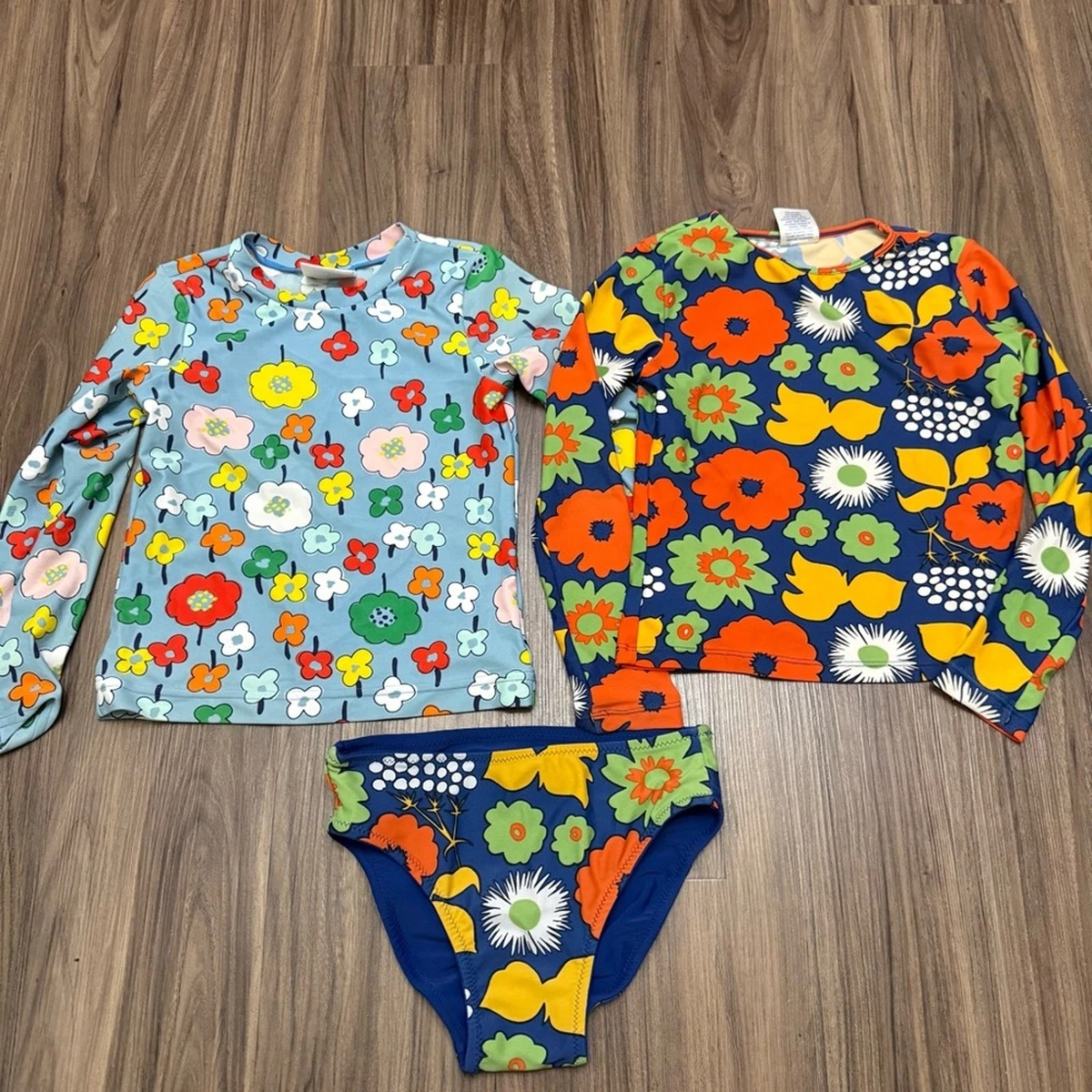 Traje De Baño Manga Larga Para Niña Con Protección Solar UPF 50+ - Cremallera Delantera, Secado Rápido (estampado Negro)