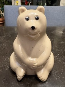 Vintage Palaset Bear Bank, Made In Finland, Nice Condition, 6” Tall, 4.5” Wide