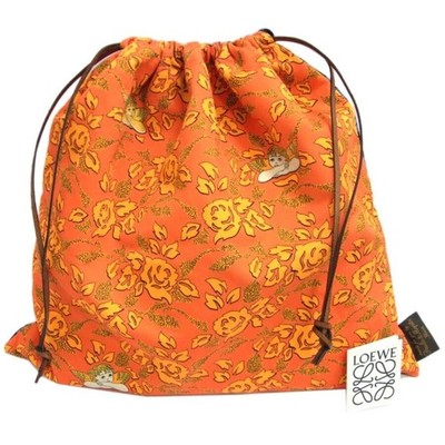 LOEWE Paula's Ibiza Angel Print Large Drawstring Pouch Bag Auth