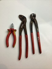 Knipex Plier Bundle x3 Water Pump, Diagonal Cutters & Ear Clamp Pliers.