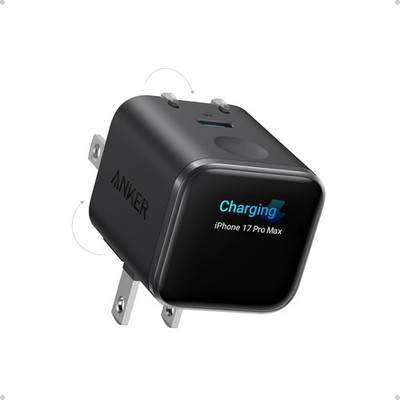 Smart Display Charger Nano 45W Max GaN Fast Charging USB C Charger Block 180° Pl