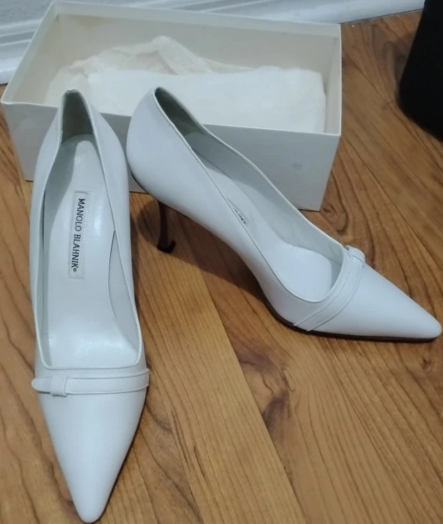 Manolo Blahnik White Shoes for Women for sale | eBay