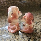 Vintage 50s Anthropomorphic Pink/Brown Mama/Baby Monkey's Salt & Pepper Shakers — photo 5