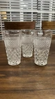 Set of 3 VTG Anchor Hocking Wexford Flat Iced Tea Glasses EUC