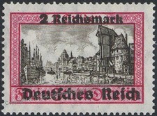 Germany 1939 WWII Occupied Poland Danzig Overprint OP Mi729x MNH 107167