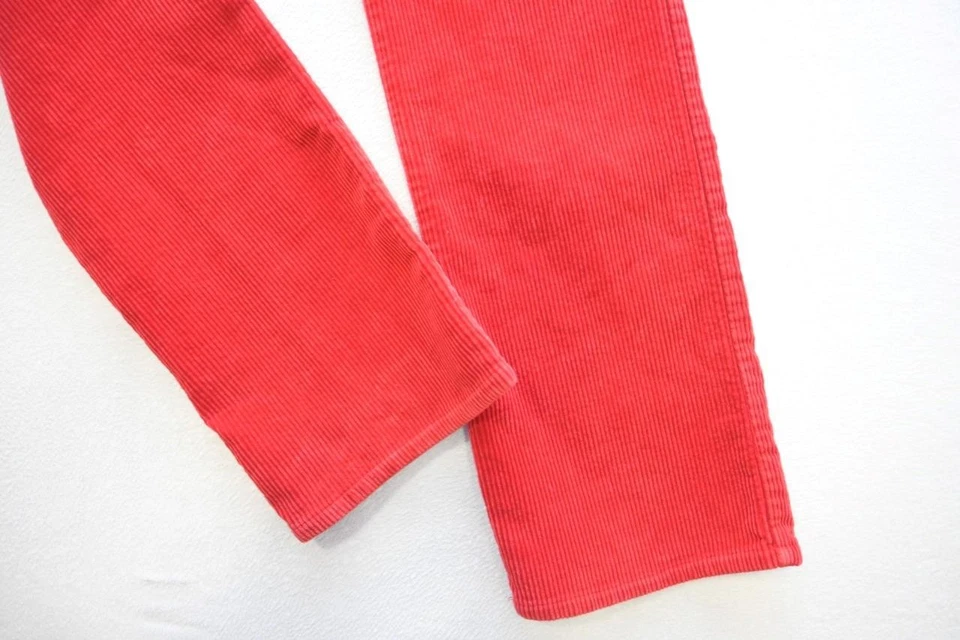 Pantalones deportivos de pana Ralph Lauren resistentes rojos planos para mujer talla 12 x 34 Foto 4 de 4