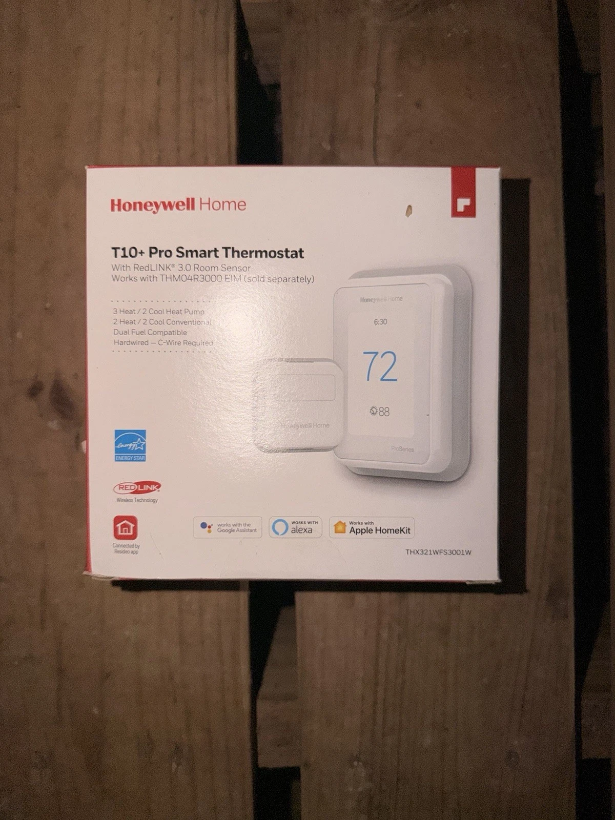 Honeywell T10 Pro Smart Programmable Thermostat (THX321WF) With Room Sensor