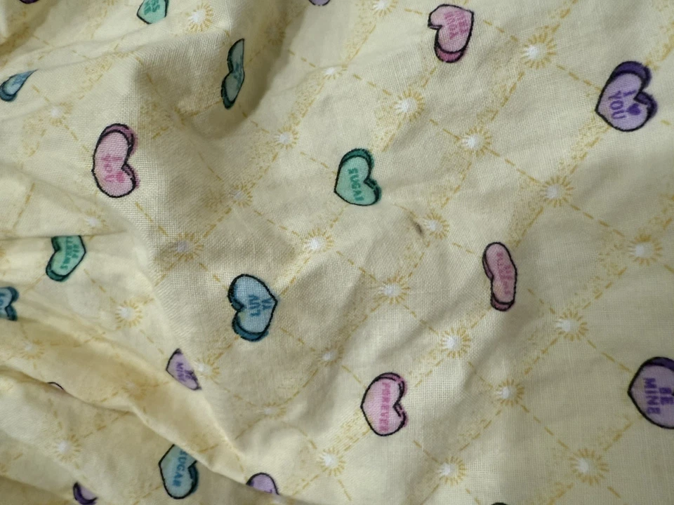 Vintage daisy kingdom Factory dress Sweetheart Yellow Eyelet Size 4T Hearts 1990 - Image 3 of 4