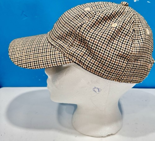 Casquette de baseball pied de poule J Crew Moon pour femme taille unique sangle réglable - Photo 1/9