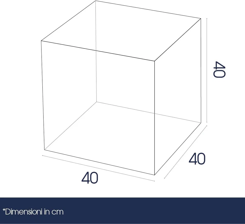 | Cubo Trasparente 40X40X40 | Espositori in Acrilico Da Vetrina per Oggettistica - Immagine 3 di 4
