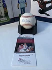 BOB FELLER Autographed Signed Official Ball Indians Guardians HOF Baseball COA