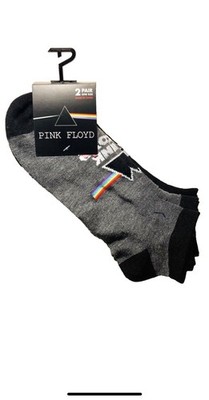 PINK FLOYD - Men's crew socks 2 Pr - size 7-12 - NWT - Dark side Of The Moon