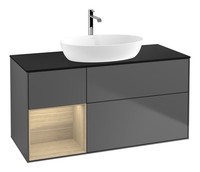 Villeroy & Boch Finion Waschbeckenunterschrank FüR Becken Mittig Regal Links...