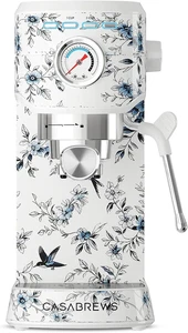 CM5418 Machine à expresso 20 Barre avec lait frère, acier inoxydable, saule bleu