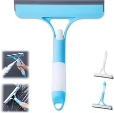 3 in 1 Window Cleaning Scraper, Cleaner Window Squeegee with Sprayer, Squeegee
