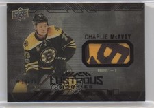 2017-18 SPx UD Black Lustrous Rookies Onyx 15/35 Charlie McAvoy #LR-CM Patch 2d8