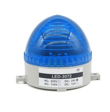 1x Strobe Signal Warning Light Led Flashing Indicator Light With 85-110db Buzzer