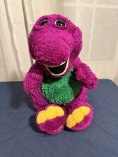 Barney 13  Plush 1992 Dakin Lyons Group Vintage Stuffed Toy Purple Soft Dinosaur