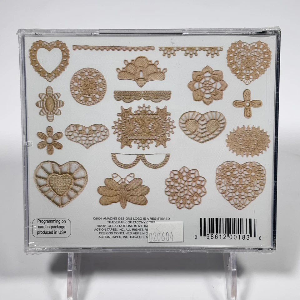 Amazing Designer Series Embroidery Card Lace Vignetes Nancy Zieman BMC-NZ8 - NEW - Image 2 of 3