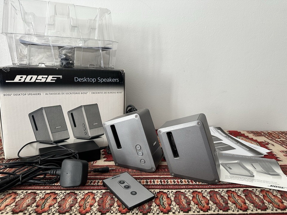 Bose Computer MusicMonitor Computer Speakers Desktop PC Silver Bose