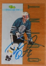 AUTOGRAPHED - Deron Quint Classic #CL5 1993 NHL - clear plastic