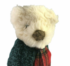 Holiday Teddy Bear Plush in Winter Scarf Sweater Christmas Soft Stuffed Animal