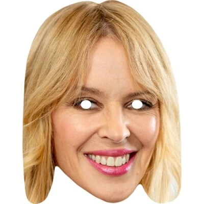 FUNKYBUNKY Kylie Minogue Celebrity Face Mask - Ready To Wear - Fancy Dress