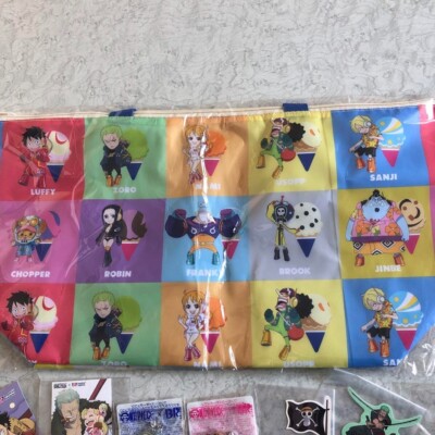 Baskin-Robbins 31 One Piece collaboration Luffy Eco Bag Sticker Pick Set of 8