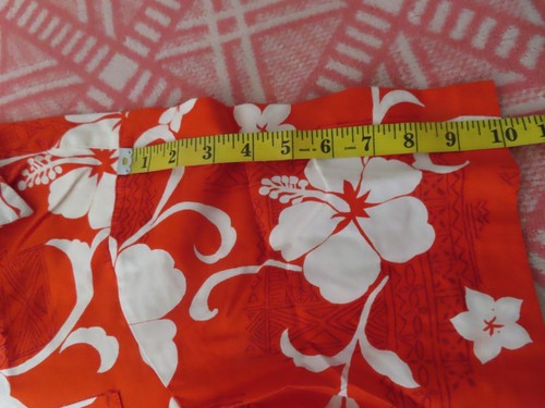 Vintage Hilo Hatties Hemd Herren Hawaii Orange Tiki Aloha Made In USA Floral - Bild 9 von 9