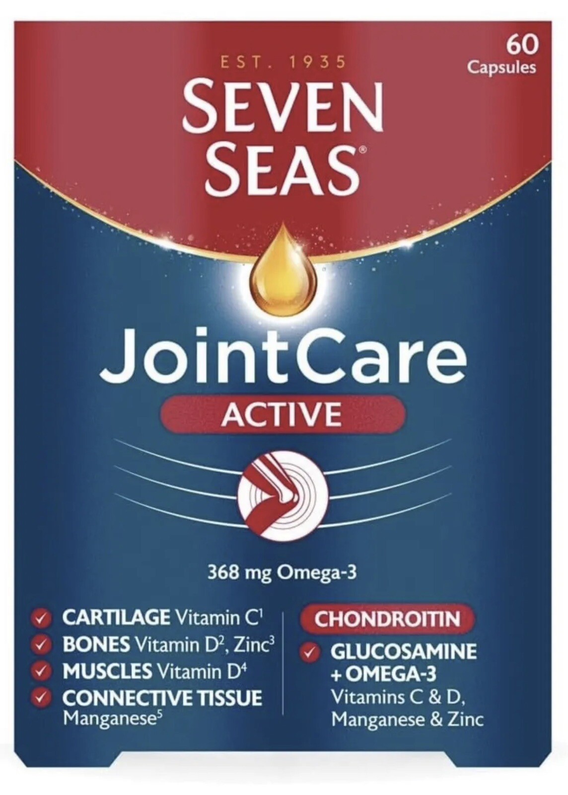 Seven Seas JointCare Active with Glucosamine plus Omega3 & Chondroitin