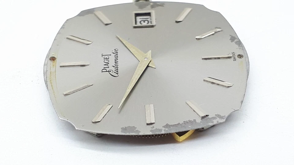PIAGET 12PCI MOVEMENT AUTOMATIC DATE SWISS 30 J WATCH RARE WORKING! ULTRA THIN - Image 3 of 4