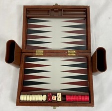 Magnetic Backgammon Premier Edition 1993 In Faux Leather Case