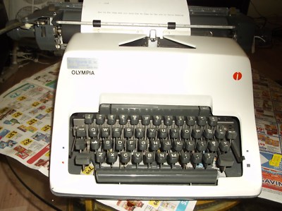 Olympia SG-3 Vintage 1960s  Manual Typewriter Heavy Duty Office Machine