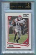NFL 2018 Score Rookies #369 Sony Michel (RC) BGS 10 Black Label Pristine
