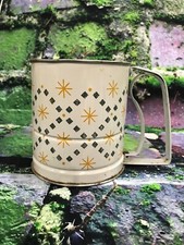 Circa 1950's, Androck Triple Sift - Sifter, White/Gray/Gold w/Metal Handle - USA
