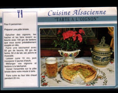 COLMAR (68) RESTAURANT ''ROHFRITSCH / HOUSE OF HEADS'' recipe ONION PIE
