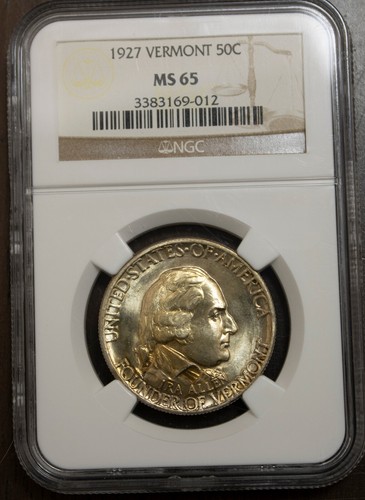 1927 Vermont Half Dollar NGC MS 65 Lot 1057