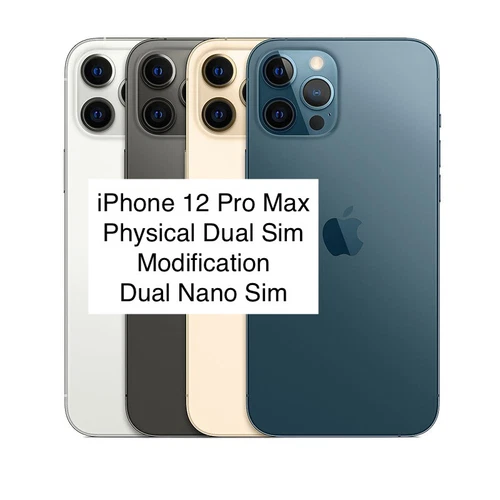 Apple iPhone 12 Pro Max Physische Dual Sim Modifikation A2412 Zwei Nano SIM Karten - Bild 3 von 34