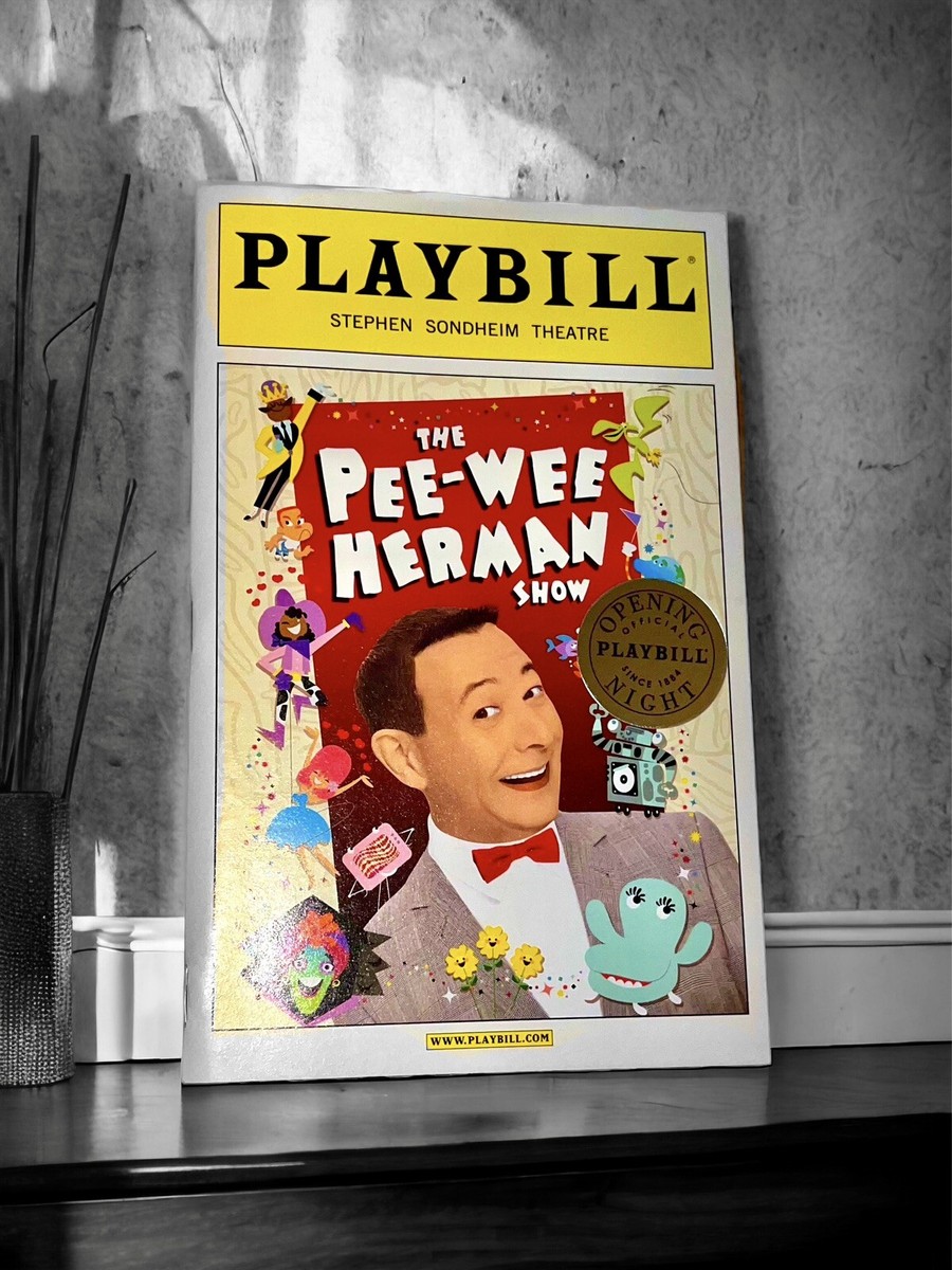 PEE-WEE HERMAN SHOW BROADWAY OPENING NIGHT OFFICIAL PLAYBILL
